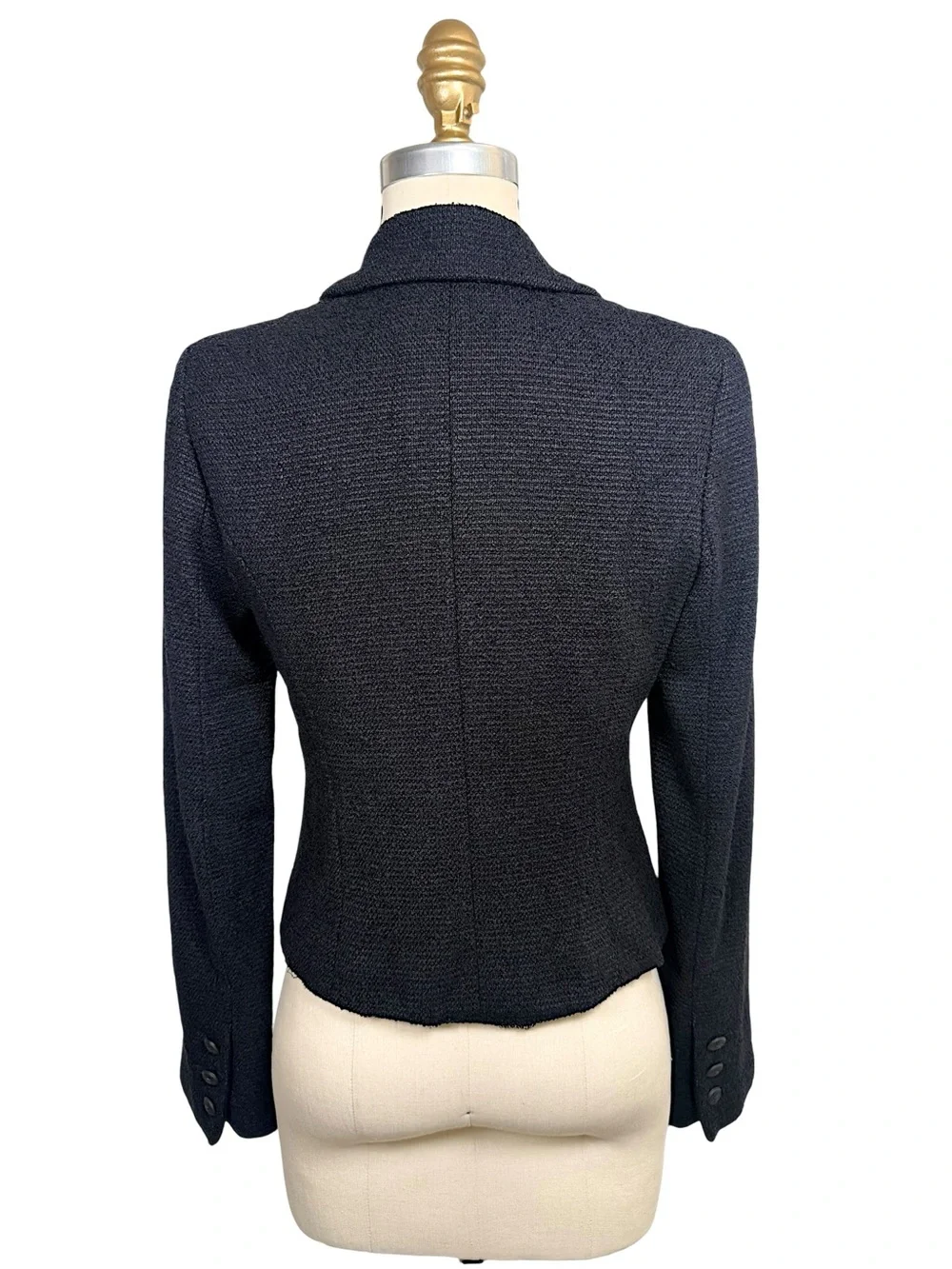 Chanel Runway Spring 2005 Bouclé Tuxedo Jacket FR 36